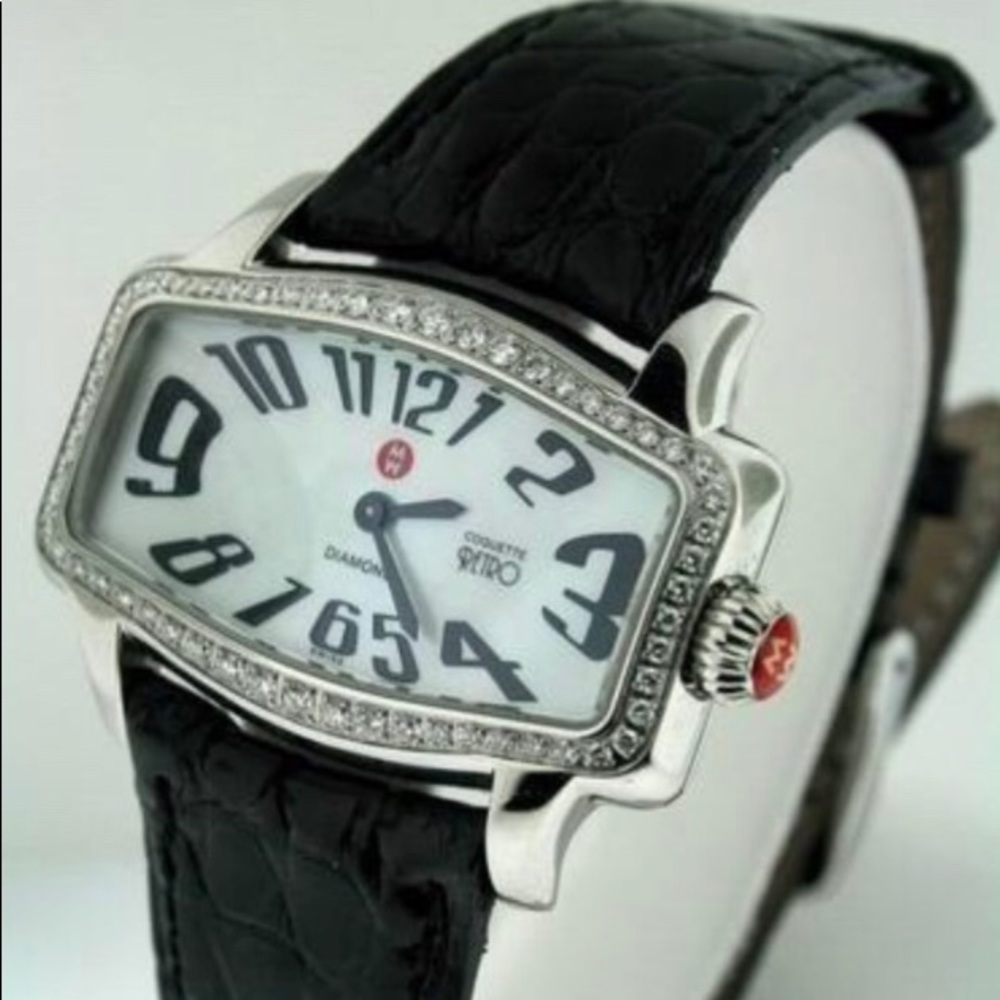 Michele Diamond Coquette Retro watch